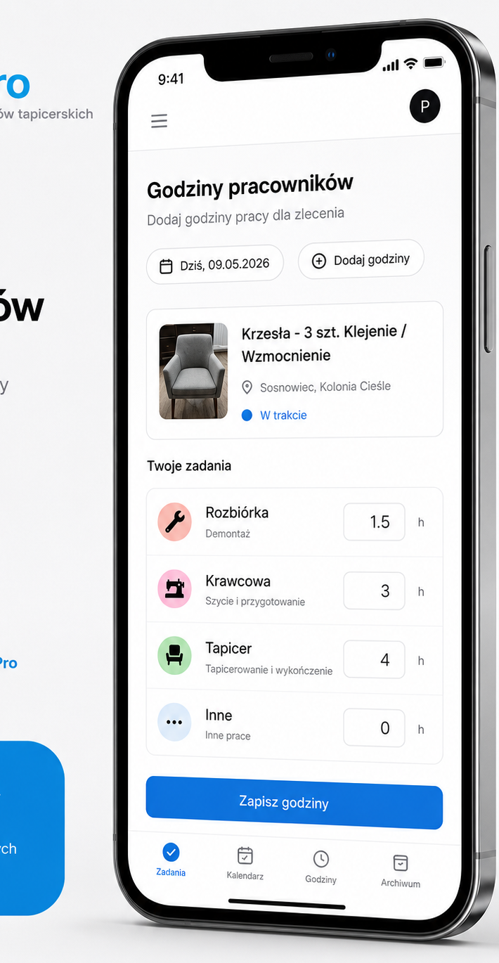 Godziny pracowników w TapiPro